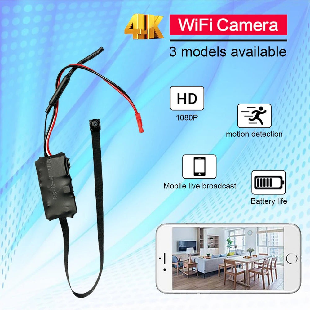 4K DIY Wireless WiFi Camera - 1080P HD Remote Viewing via Smartphone App Hooks - stepyours.com