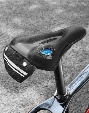 Gel Memory Foam Bike Saddle Cover With Safety Taillights