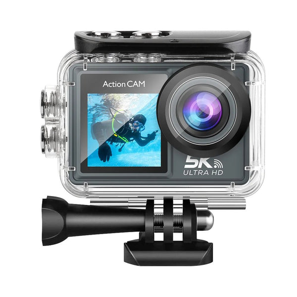 HUAFANT M4R Action Camera 5K 4K60FPS Waterproof 30m IPS Touch LCD 5X Zoom - stepyours.com