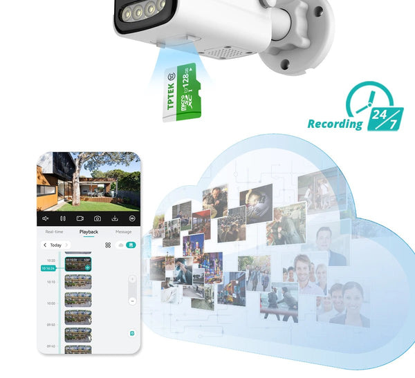 8MP 4K IP Camera WiFi Bullet Outdoor With AI Human Detection - stepyours.com