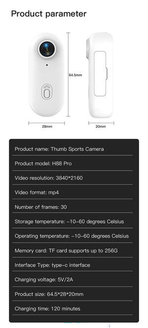 4K WiFi POV Mini Action Camera Magnetic Pocket Vlog Cam Helmet Mount for Bike - stepyours.com