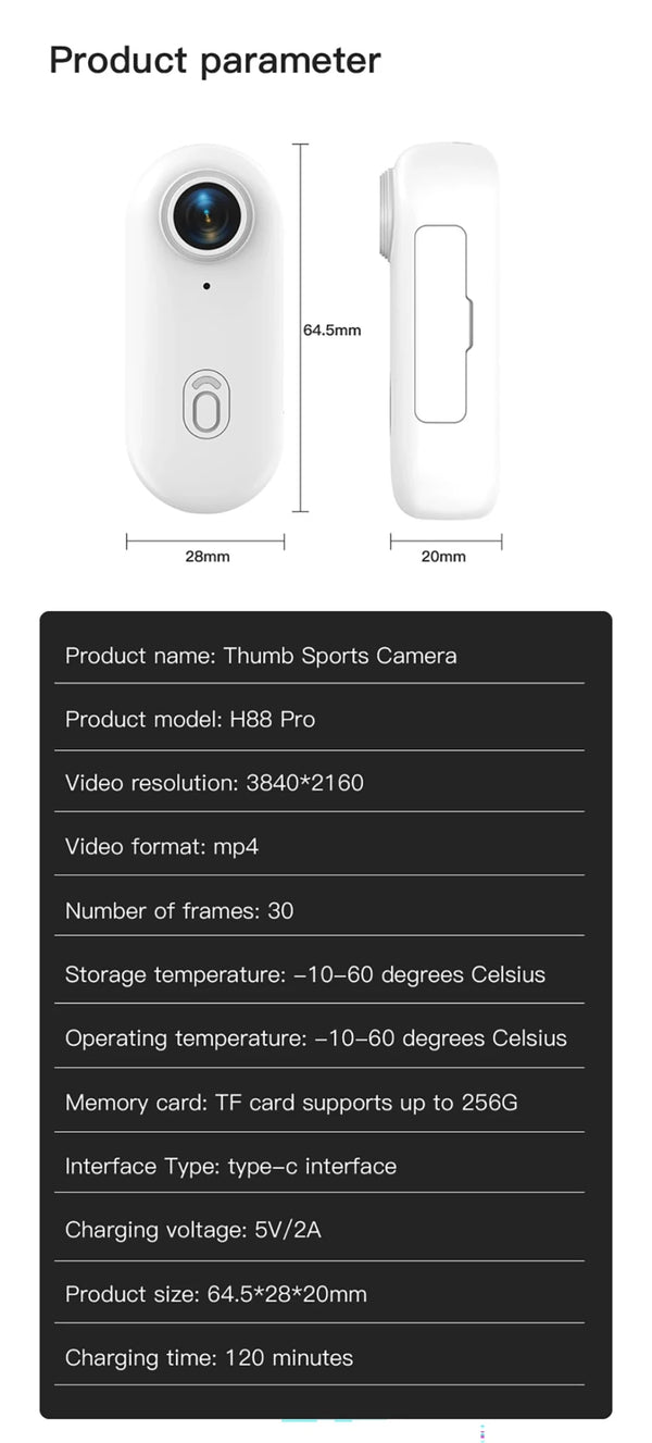 4K WiFi POV Mini Action Camera Magnetic Pocket Vlog Cam Helmet Mount for Bike - stepyours.com