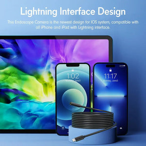 5.5 To 8mm Endoscope For Android And iPhone Real Time Boroscope Tight Spaces - stepyours.com