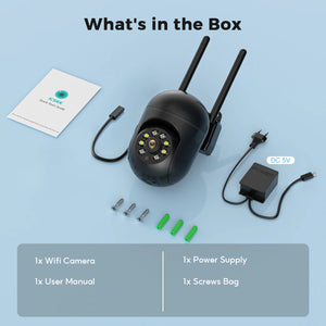 4MP Outdoor WiFi Camera 2K PTZ Night Vision IP Surveillance ICSee App - stepyours.com