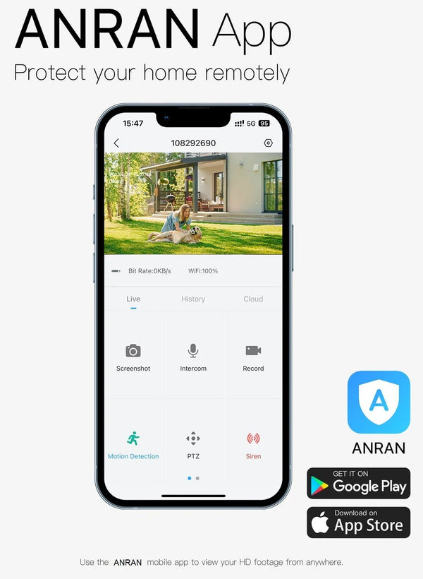 ANRAN C2 2K Battery Wireless Security Camera - 2.4G WiFi IP65 Weatherproof - stepyours.com