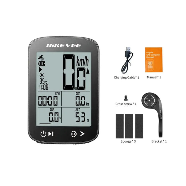 Wireless Gps Bike Computer Speedometer — product view 1