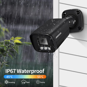 ASECAM 4K 8MP IP Camera Outdoor PoE AI Humanoid Detection Surveillance Hooks by stepyours.com