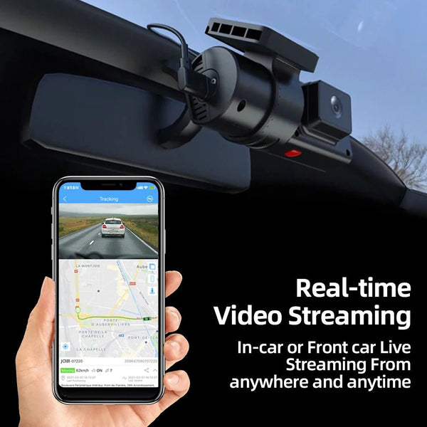 Jimi JC181 Mini 4G Dash Cam Dual Lens Live Stream GPS Tracking WiFi Hotspot - stepyours.com