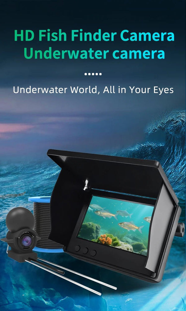Dodosee Handheld 1080P 4.3 Inch LCD Fish Finder - Night Vision Underwater View - stepyours.com
