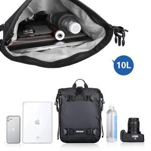 Rhinowalk Motorcycle Tank Bag Set With Base Universal 10L Internal Waterproof Outdoor Riding Pack Travel Shoulder Bags Saddle