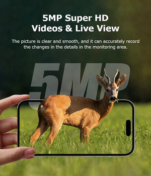 INQMEGA4G Solar Trail Camera 2K Night Vision 5MP PIR Motion Activated - stepyours.com