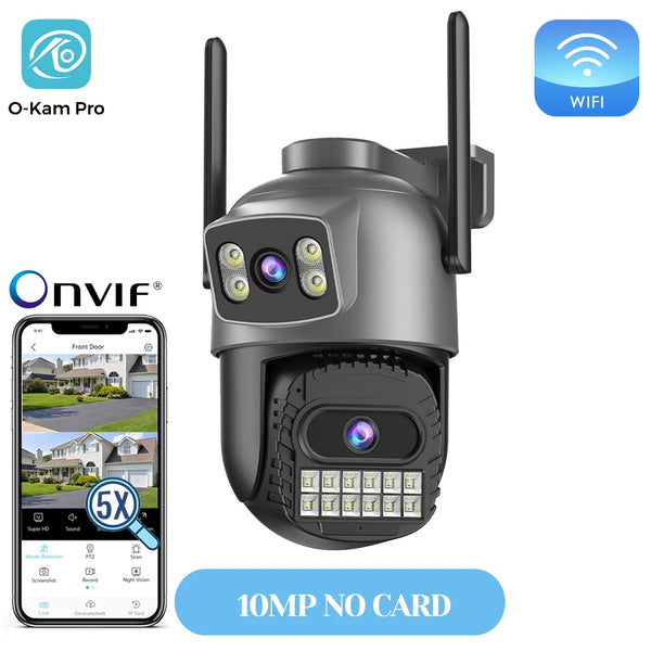 20MP Outdoors WiFi PTZ Security Camera - AI Human Detection and 10X Zoom Hooks