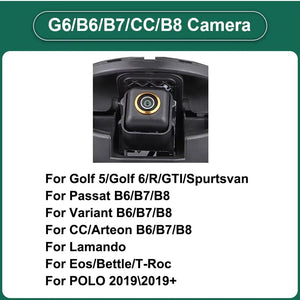 170 Degree AHD 1080P Flip Emblem Rear View Camera For VW Golf 6 7 8 - stepyours.com