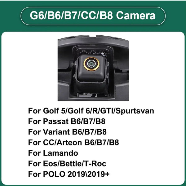 170 Degree AHD 1080P Flip Emblem Rear View Camera For VW Golf 6 7 8 - stepyours.com