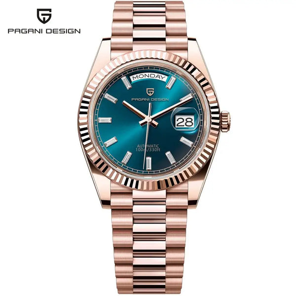 PAGANI DESIGN DD36 Men's Watches Rose Gold Luxury Automatic Watch For Men Mechanical Wristwatches Sapphire Mirror Clock Gift Man