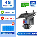SHIWOJIA 4K 8MP Solar Camera With 4G SIM WiFi Color Night Vision PTZ Dual Lens - stepyours.com