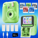 Color Printing Thermal Print Kids Instant Camera 32GB 1080P Digital Gift - stepyours.com