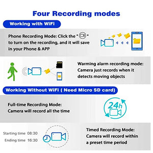 Loop Record Mini Camera 1080P HD WiFi Wireless Cam IP Secret Video Recorder Security Protection Surveillance Sensor Alarm Push by stepyours.com