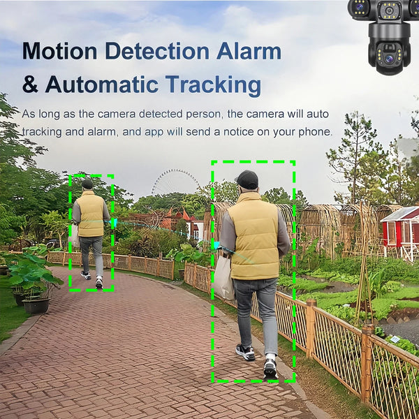 Solar Powered 4G Outdoor Security Camera With PIR Human Detection Night Vision - stepyours.com