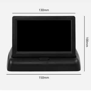 4.3 Inch TFT LCD Folding Car Monitor With Rear View Camera And 8 LED Parking - stepyours.com