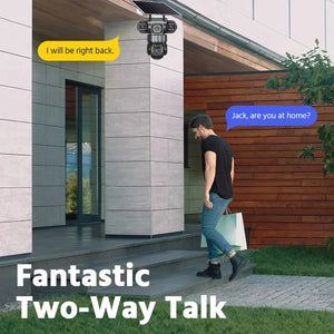Solar Wireless Security Camera 12MP HD 3 Lens 10X Zoom IP66 Outdoor - stepyours.com