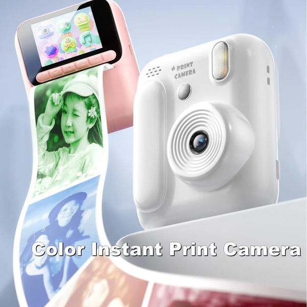 Kids Color Printing Instant Camera 32GB 1080P Digital Photo Video Gift - stepyours.com