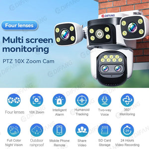 DIFANG 20MP Outdoor Security Camera With 10x Zoom And Auto Tracking - stepyours.com