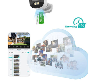 TPTEK 3MP WiFi Outdoor Bullet Camera - AI Human Detection, IP66 Weatherproof - stepyours.com