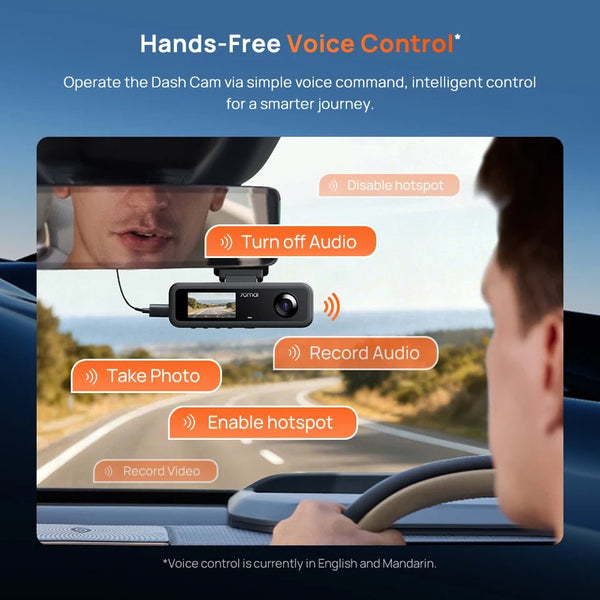 70mai T800E 4K Dash Cam 3 Channel Car DVR With Rear And Interior 1080P HDR GPS - stepyours.com