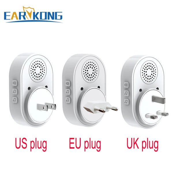 Intelligent Wireless Doorbell Home Welcome Doorbell Waterproof 300m Remote Smart Door Bell Chime EU UK US Plug Optional by stepyours.com