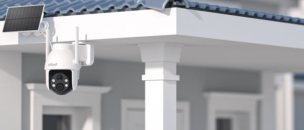 IeGeek 2K 3MP 360 PTZ Solar Outdoor Surveillance Camera With PIR Motion Sensor - stepyours.com