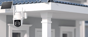 IeGeek 2K 3MP 360 PTZ Solar Outdoor Surveillance Camera With PIR Motion Sensor - stepyours.com
