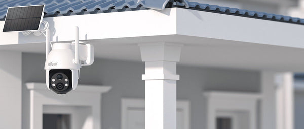 IeGeek 2K 3MP 360 PTZ Solar Outdoor Surveillance Camera With PIR Motion Sensor - stepyours.com