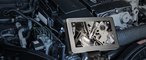 SucceBuy Articulate Borescope With Light - Two Way Articulation 5In Screen Hooks - stepyours.com