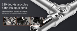 SucceBuy Articulating Borescope Camera With Light 5 Inch 1080P Display Hooks - stepyours.com