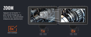 SucceBuy Articulating Borescope Camera With Light 5 Inch 1080P Display Hooks - stepyours.com