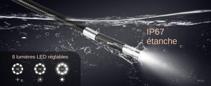 SucceBuy Articulate Borescope With Light - Two Way Articulation 5In Screen Hooks - stepyours.com