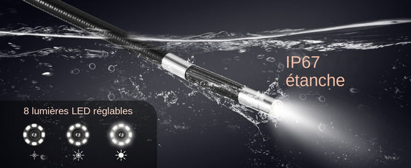 SucceBuy Articulate Borescope With Light - Two Way Articulation 5In Screen Hooks - stepyours.com