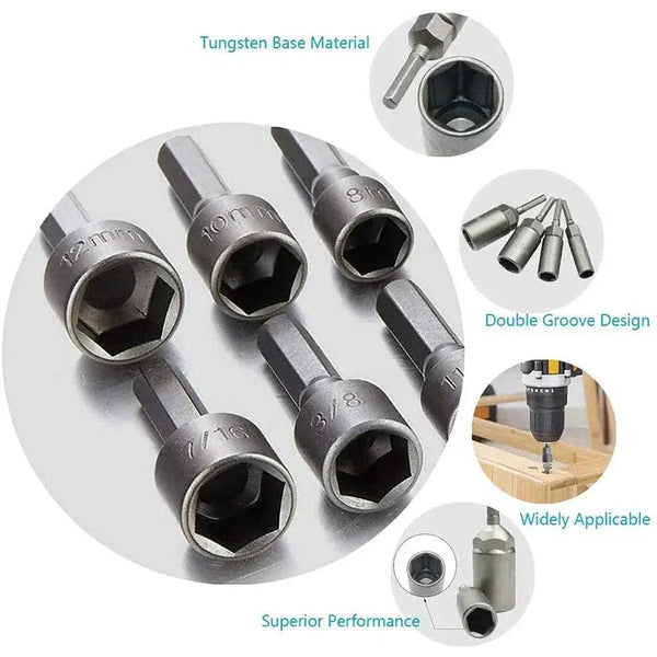 Hex Socket Nut Drivers - Durable Mechanic Kit — product view 5