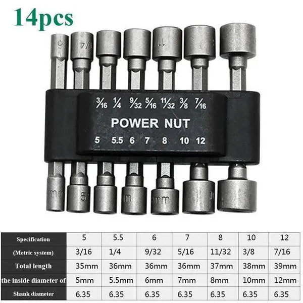 Hex Socket Nut Drivers - Durable Mechanic Kit — product view 8