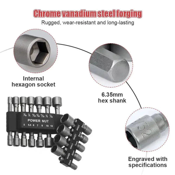 Hex Socket Nut Drivers - Durable Mechanic Kit — product view 4