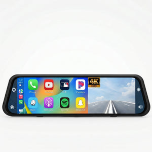 UHD Dash Cam Mirror for Safer Driving With CarPlay - stepyours.com