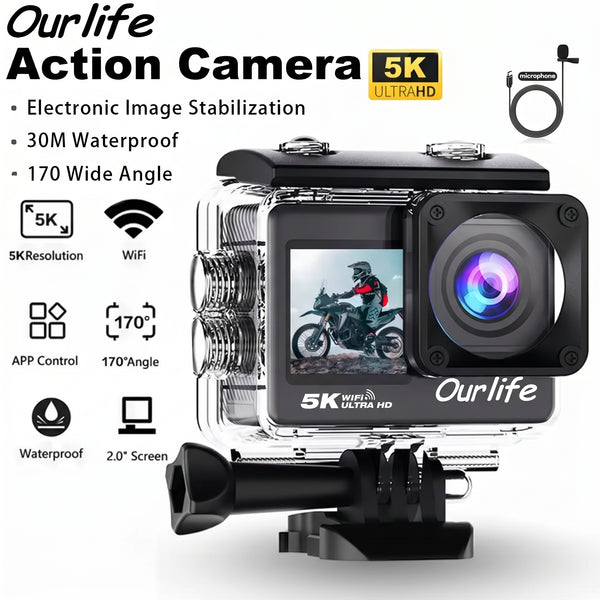 Smart 5K Action Camera for Cyclists - stepyours.com