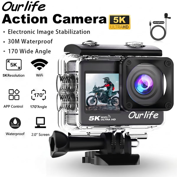 Smart 5K Action Camera for Cyclists - stepyours.com